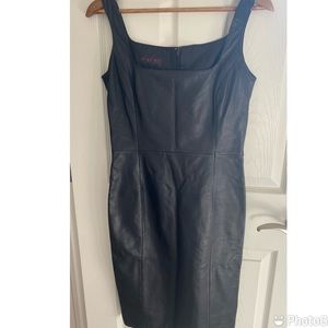 Ralph Lauren Leather Midi Dress size 4